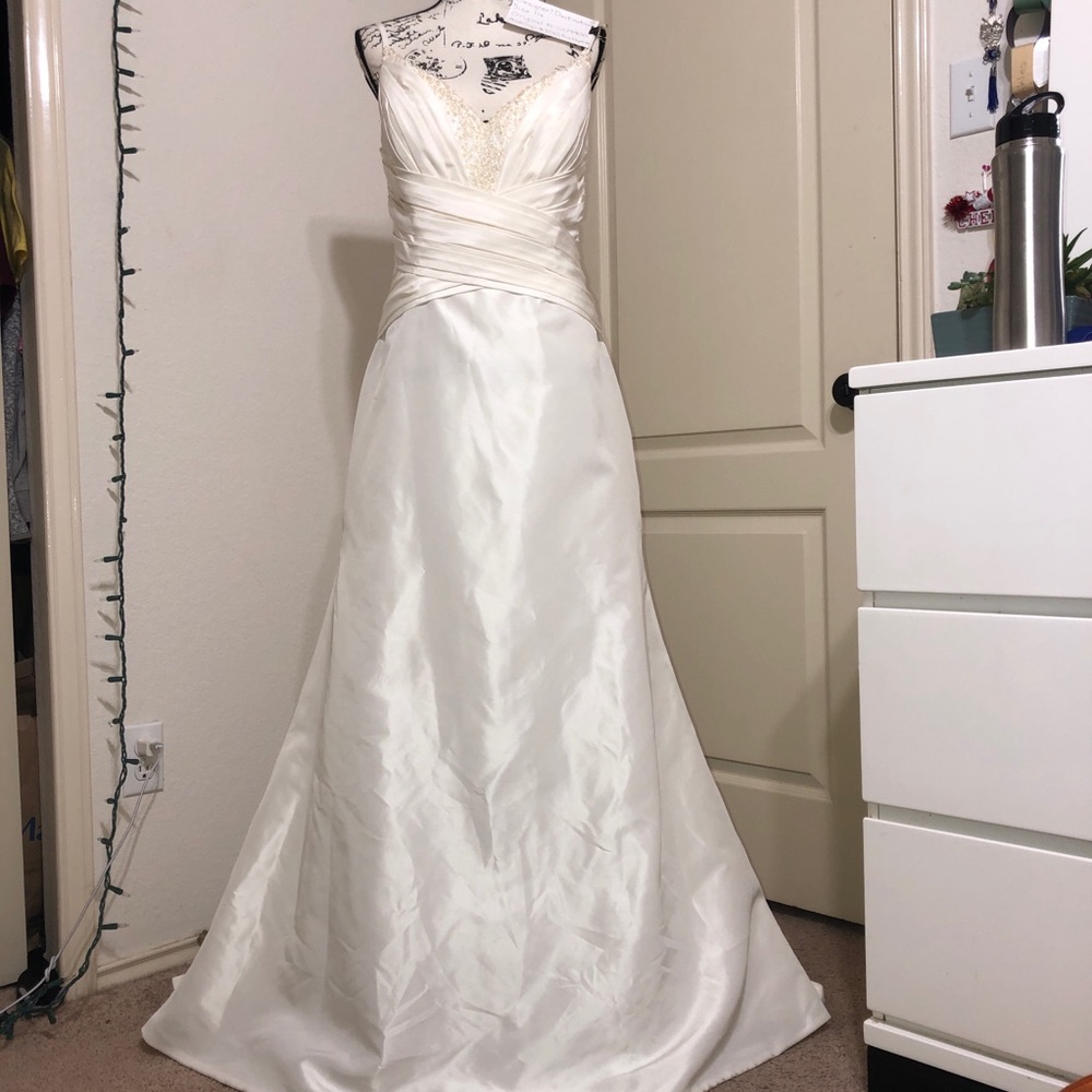 Beaded Ivory Wedding Dress Size 14